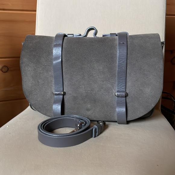 Lia Numa leather and suede Shoulder Bag - Picture 6 of 8